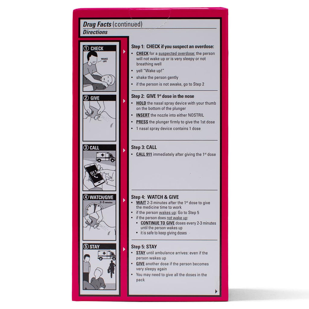 NARCAN Nasal Spray 4 mg, Emergency Treatment of Opioid Overdose, 2 Single-Dose Devices