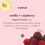 Method Gel Hand Soap, Vanilla + Raspberry, Reusable Pink Aluminum Bottle, 12 oz (Pack of 3)