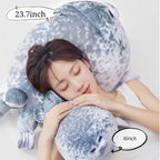 23.7 inch Large Seal Plush Pillow, Soft Stuffed Animal Toy,Chubby Blob Seal