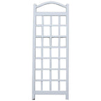 Dura-Trel Cambridge Wall Mounted Garden Vinyl Trellis, 28" x 75", White