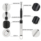 XTENDR ARCS V2 Extendable 2.5 Feet. Arc Extra Long Lighter, Flameless Fireplace Stove Electric Candle Lighter, Long Neck for Pilot Light, Grilling, Firepit, Kitchen, BBQ (Black)