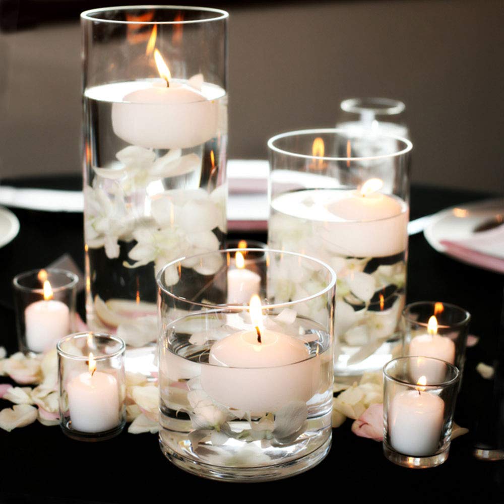 48 Pack Floating Candles for Centerpieces, 2 Inch Small Floating Candles for Holiday, Weddings, Parties, Special Occasions and Christmas Home Decorations