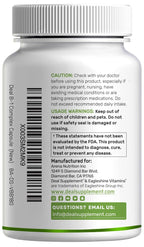 DEAL SUPPLEMENT Vitamin B1 500mg with Benfotiamine, 240 Capsules – 2 in 1 Enhanced Formula – Fat & Water Soluble Thiamine B1 Supplement – Third Party Tested, Non-GMO, No Gluten