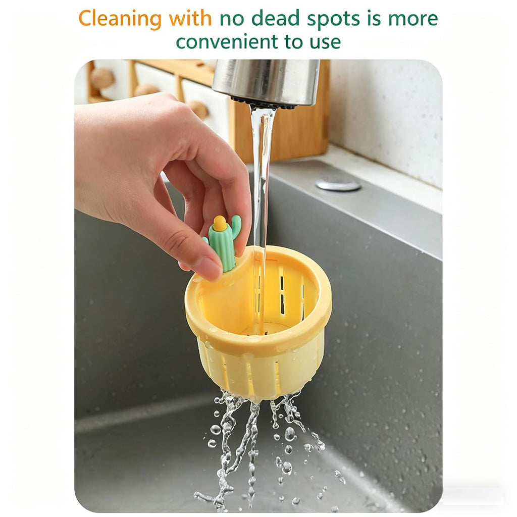 Cactus Kitchen Sink Drain Strainer, 2026 Upgrade Cactus Sink Strainer Basket, Fun Sink Accessory Innovations in Household Kitchen Supplies Bring Different Joy and Mood to The Kitchen (2pcs-Mix)