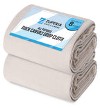 ZUPERIA Canvas Drop Cloth (Size 4 x 15 Feet - Pack of 2) - Pure Cotton Painters Drop Cloth for Painting, Furniture & Floor Protection - All Purpose Thick Canvas tarp with Double Stitched Edges