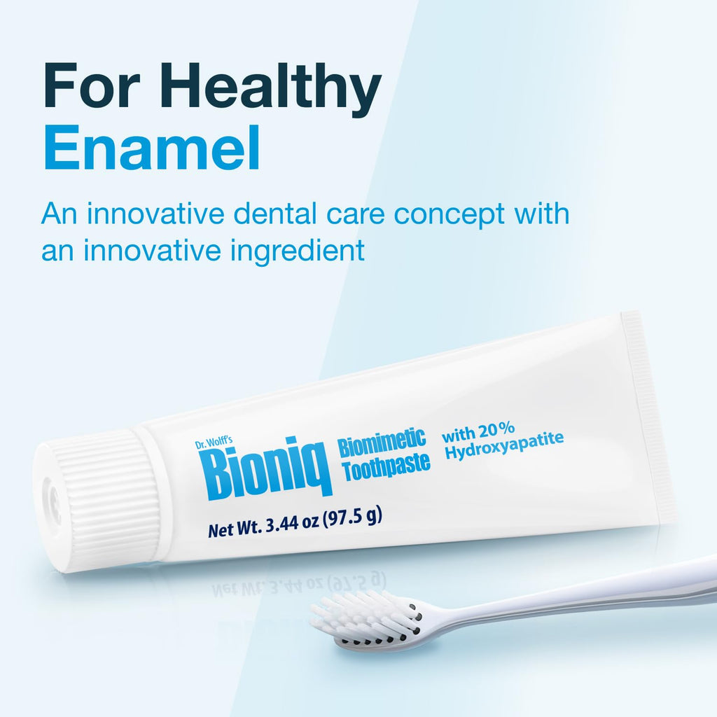 Bioniq Classic - 20% Hydroxyapatite Toothpaste, bioHAP and Fluoride Free Daily Use, Clinically Tested - Our Expert Enamel Care, Mint Flavor - 3 x 3.44 Oz