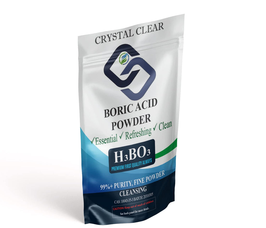 Crystal Clear Lab Boric Acid Powder | 99.9% Industrial Grade Pure Boric Powder