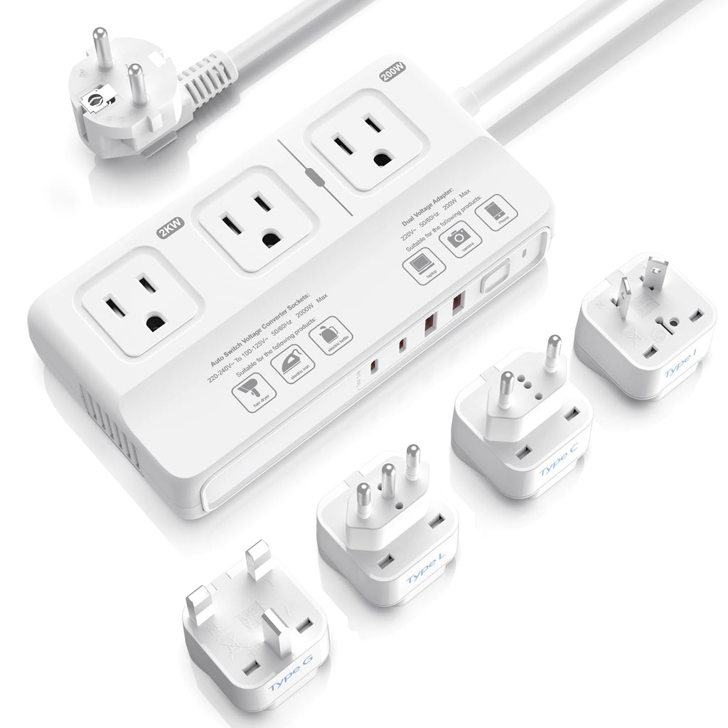 ANTPO Travel Voltage Converter, 220V to 110V