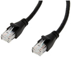 Amazon Basics RJ45 Cat-6 Ethernet Patch Internet Cable, 1Gbps Transfer Speed, Gold-Plated Connectors, 50 Foot, for PC, TV, Tablet, Router, Printer, Black