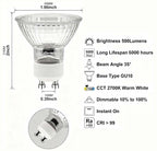 RMFSH Candle Warmer Lamp Bulb 6 Pack, GU10 Halogen Bulb 110-130V 50W