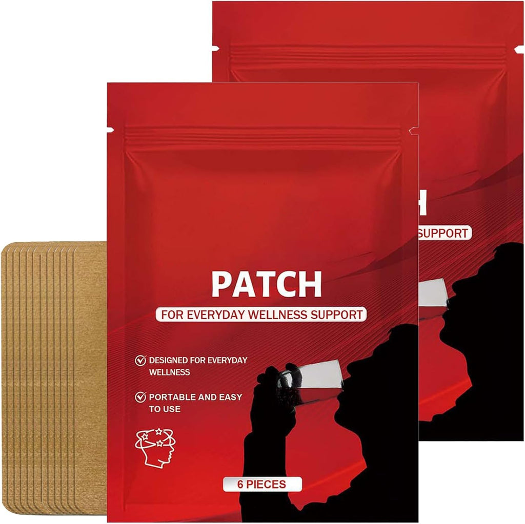 Kunnozz Soberra Patches, Transdermal Wellness Patch with Kudzu Extract, Magnesium, B Vitamins & Milk Thistle, 2 Pack, 12 Patches (2)