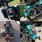 motorcycle tail light Motorcycle stop Rear Indicator Light Smoked Taillight For Harley Softail Dyna Sportster Rear Tail Light