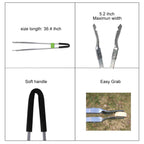 egoola Reacher Grabber Tool,Litter Pick Up Stick Lightweight Aluminium Rustproof,Trash Tong,Reaching Assist Tool for Elderly,Garden Nabber Plogging