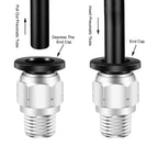 Push to Connect Fittings 1/2,CEKER 1/2 Inch Od Tube to 1/2" NPT Male Thread air line Quick Connect fittings For Air Ride Air Horn Air Compressor 5Pack