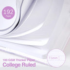 Kutoda Diary with Lock, 192 Pages College Ruled Journal with lock, A5 Secret Lock Journal with Pen and Color Notes for Girls Ages 8-12, Birthday Gifts for Girls, Purple