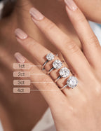 IMOLOVE Moissanite Solitaire Engagement Ring for Women, Women's Engagement Rings Moissanite Promise Rings 1CT D Color VVS1 Clarity Wedding band 925 Sterling Silver with 18K Gold Plated-7