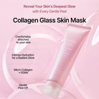 mixsoon Collagen Glass Skin Mask - Hydrating and Firming Collagen Wrapping Peel Off Mask, Low Molecular Face Mask, Radiant Smooth Finish for Glowing Skin 80ml / 2.71 fl.oz. Korean Glass Skin Care