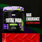 REDCON1 Total War Pre Workout Powder | Blue Lemonade | 320mg Caffeine + Citrulline Malate + Beta Alanine (30 Servings)
