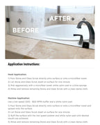 Stone Pro Stone and Glass Scrub - Hard Water Stain Remover - Remove Spots on Glass, Natural Stone, Quartz, & Metal Fixtures (Quart)