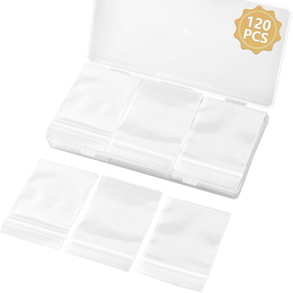 WEGOUP 120 PCS Small Plastic Bags for Jewelry, 2" x 2.76" 2.4 Mil Thick