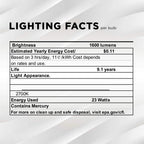 SLEEKLIGHTING - GU24 23Watt 2700K 1600lm 2 Prong Light Bulbs- UL approved-120v 60Hz - Mini Twist Lock Spiral -Self Ballasted CFL Fluorescent Bulbs- 1600lm Warm White 4 Pack (100 Watt Equ)