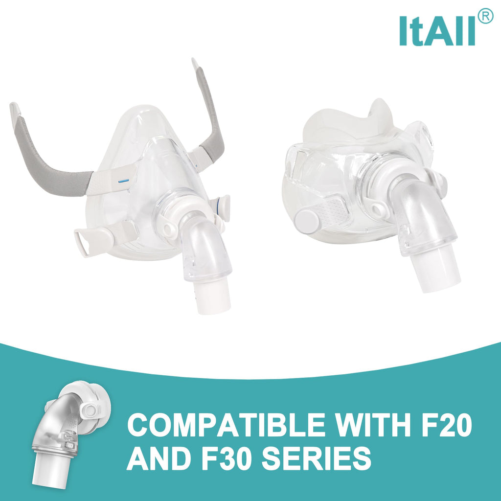 Replacement Swivel Elbow Connector for Airfit F20 F30, H/SA FSA Eligible CPAP Supplies, One pack, ItAll Supplies
