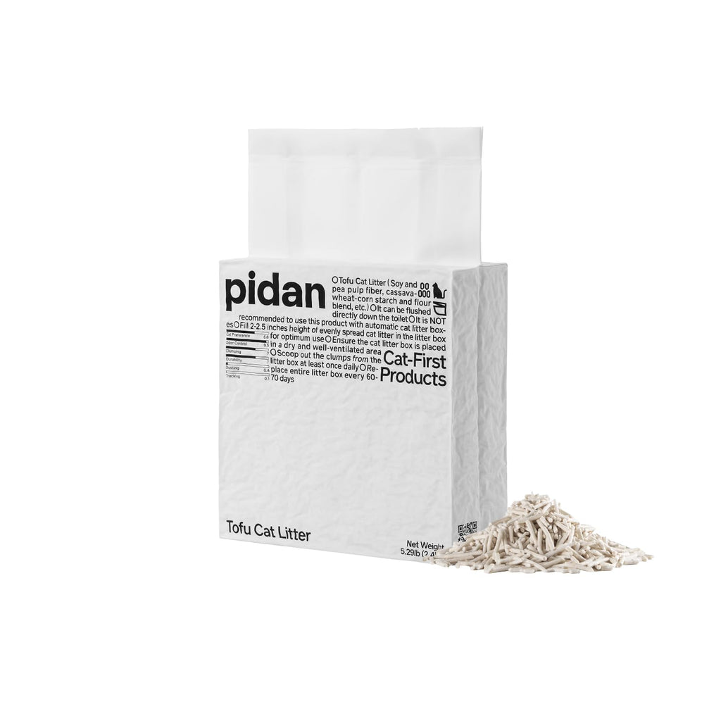 pidan Tofu Cat Litter Clumping,Flushable,Plant Based Litter 4 Pack