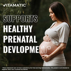 Vitamatic Folic Acid 1000 mcg (1 mg) – 240 Vegetarian Tablets (Pack of 2) 1667 mcg DFE – Vitamin B9 for Prenatal, Heart & Cellular Health