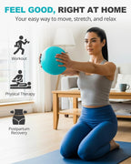 Trideer 9-Inch Pilates Ball, Small Exercise Ball for Yoga, Core Training, Physical Therapy, Balance, Stability and Stretching Pilates Equipment with Inflation Straw