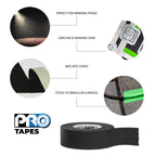 ProTapes Pro Gaff Premium Matte Cloth Gaffer's Tape With Rubber Adhesive, 11 mils Thick, 55 yds Length, 2" Width, White (Pack of 1)