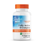 Doctor's Best Fully Active Vitamin B Complex Supplement for Men & Women - Super Complex with Methylated B12 & Folate, B6, Biotin, Pantothenic Acid, & More, Energy Support Caps - 60 Veggie Capsules