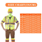 AYKRM class 3 safety work vest for men Glow vest