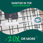 Scotch-Brite Pot + Pan Brush, Durable and Long Lasting Dish Brush with Handle for Scrubbing Stainless Steel, Outdoor Furniture, and Sinks Without Scratching, Antimicrobial, and Rinses Clean