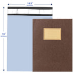 JollyTrip Poly Mailers 14.5x19, Large Poly Mailers 100 Pack, Shipping Mailers with Self Seal Adhesive, Waterproof and Tear-Proof Mailers Poly Bags for Small Business (Light Blue）