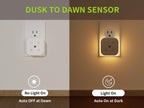 TORANKOS 2 Pack Very Dim Sleep Night Lights Plug into wall, Kids Sleep Light, Adult Sleep Light, Bedroom Night Light, Light Sensor, LED, Dimmable, Warm Soft Light Plug in Night Light