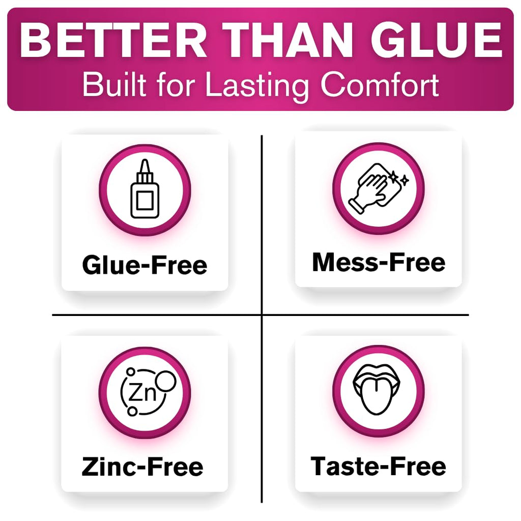 Cushion Grip Thermoplastic Denture Adhesive – Refits & Tightens Loose Dentures, Works Like a Denture Reliner for a Long-Lasting, Secure Fit & Comfort, Cushions Gums, Waterproof & Zinc-Free - 1 oz
