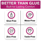 Cushion Grip Thermoplastic Denture Adhesive – Refits & Tightens Loose Dentures, Works Like a Denture Reliner for a Long-Lasting, Secure Fit & Comfort, Cushions Gums, Waterproof & Zinc-Free - 1 oz