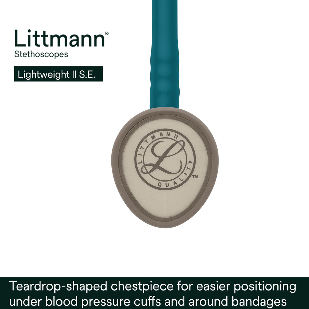 3M Littmann Lightweight II S.E. Stethoscope, 2452, 28" Caribbean Blue Tube