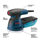 Bosch ROS20VSK 5 In. Palm Random Orbit Sander/Polisher