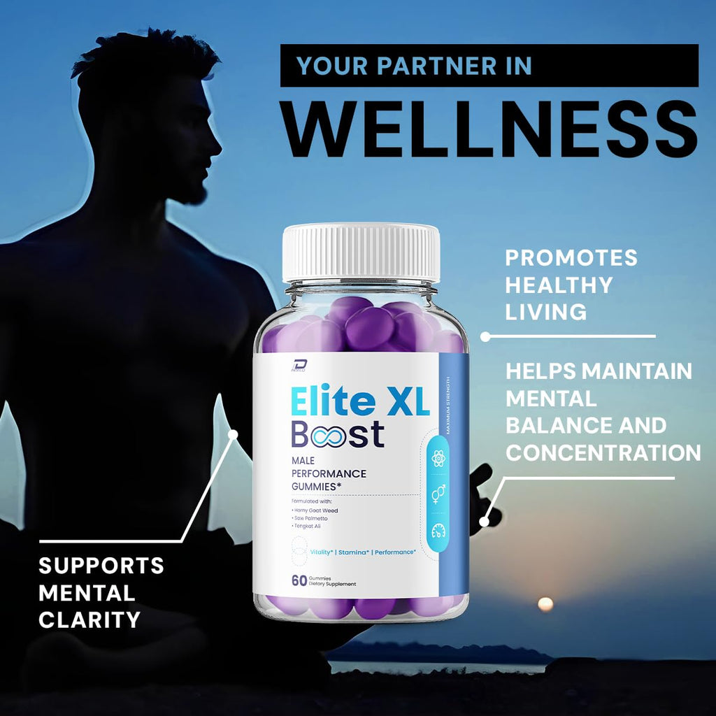 Elite XL Boost Gummy – EliteXL Boost Advanced Formula for Male, Maximum Strength Natural Ingredients - 60 Gummies