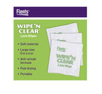 Flents Eyeglass Cleaner Lens Wipes - 225 Count (3 Boxes of 75) Individually Wrapped Pre-Moistened Cleaning Cloths Anti-Streak for Eyeglasses, Sunglasses, Phone Screens, Computer Monitors