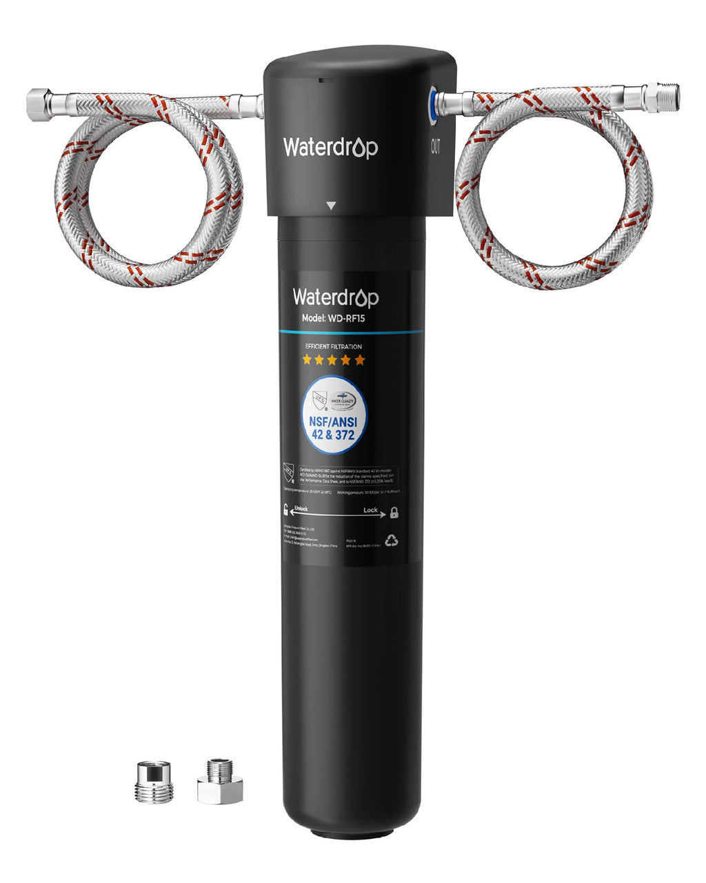 Waterdrop 15UA Under Sink Water Filter System, 19000 Gallons, Reduces Lead, Chlorine, Bad Taste & Odor, Under Counter Water Filter Connects Directly to Your Faucet, NSF/ANSI 42 Certified, 2 Years