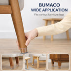 BUMACO 40Pcs Chair Leg Floor Protectors Chair Leg Protectors for Hardwood Floors Silicone Pads Covers to Protect Floors Clear Universal S (15/16" to 1-5/16")