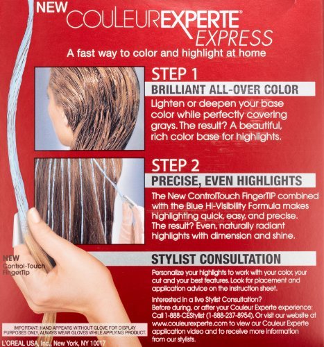L'Oreal Paris Couleur Experte Color + Highlights in a Flash, Darkest Mahogany Brown - Chocolate Mousse, 1 kit