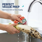 Amarelle GEN II Dish Washing Scrubbers (5-Pack) 2-in-1, Made in Green Kitchen Scrubbers for Dishes, Non Scratch Pot & Pan Scrubber, Dual-Sided Heavy-Duty Scouring Pads, Reusable (Nordic Folk)