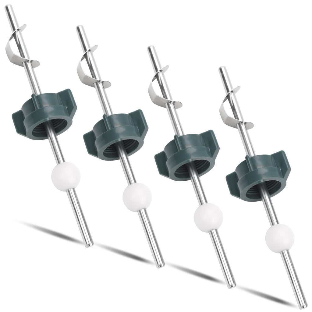 4pcs Lavatory Pop Up Center Piece Assembly, Sink Ball Rod Replacement Bathroom Sink Drain Repair Kit Compatible with Price Pfister Stopper & Other Popular Brands Replacement Parts for PS2673(Green)