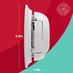 FIRST ALERT BRK SC9120FF Hardwired Smoke and Carbon Monoxide (CO) Detector with Battery Backup, 1 pack , White
