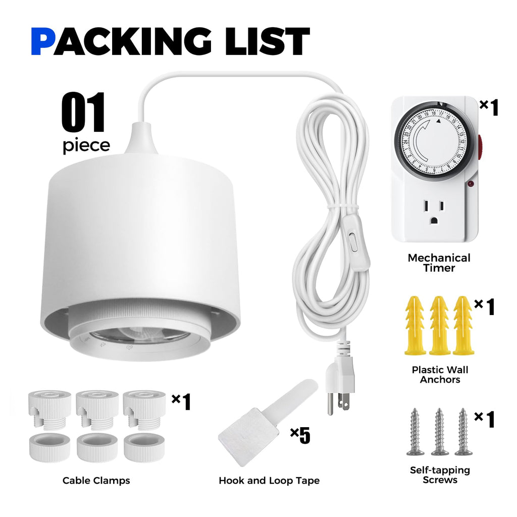 Barrina TR40 Hanging Plant Lights for Indoor Plant, 40W 5000K Full Spectrum