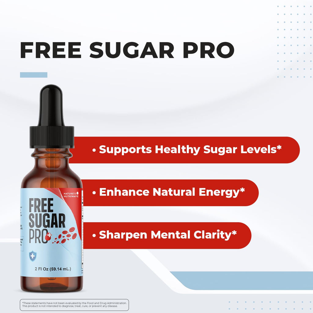 Free Sugar Pro Drops – Chromium & Herbal Blend – 30 mL, 1 Month Supply