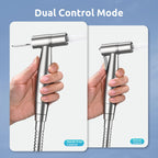 BRITULIF Hands-Free Handheld Bidet Sprayer for Toilet, Muslim Shower Dual Control Mode Spray, Toilet Sprayer with Bidet Hose, Adjustable Bidets Attachment for Toilet for Feminine Wash